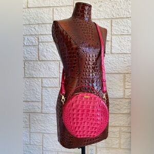🌷🌷 HTF PINK RIBBON MELBOURNE BRAHMIN LANE CIRCULAR CROSSBODY🌷🌷